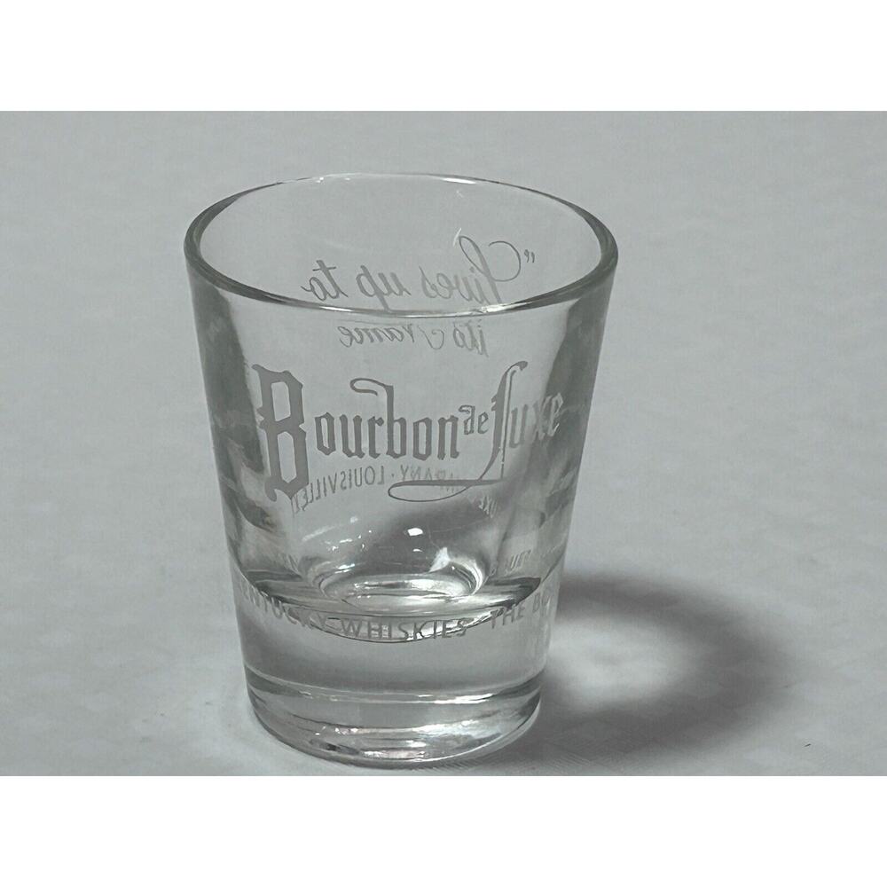 Vintage Bourbon de‎ Luxe “Lives Up To Its Name” Bourbon Whiskey Shot Glass